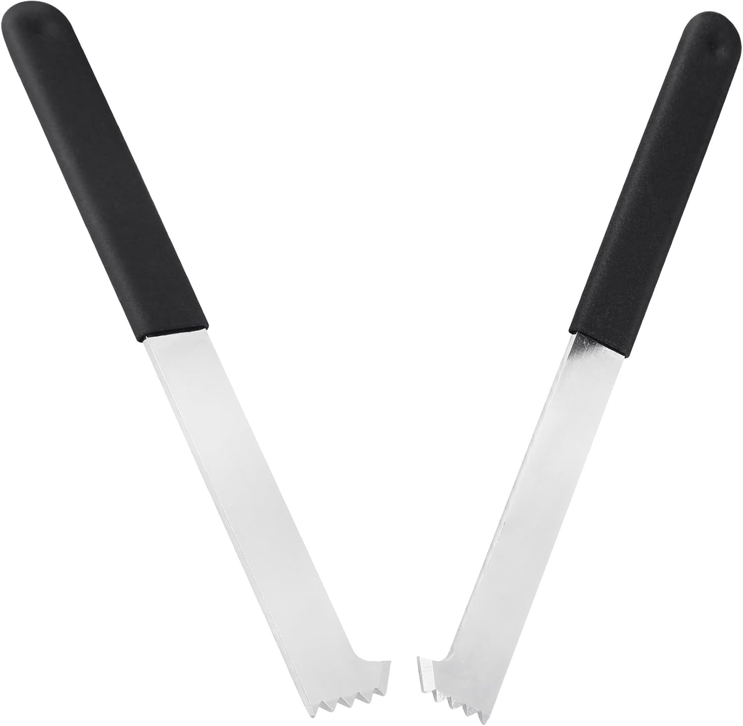 Ergonomic Paver Extractor Tools - 2 Piece Set with Robust Micro-Tooth Scraper
