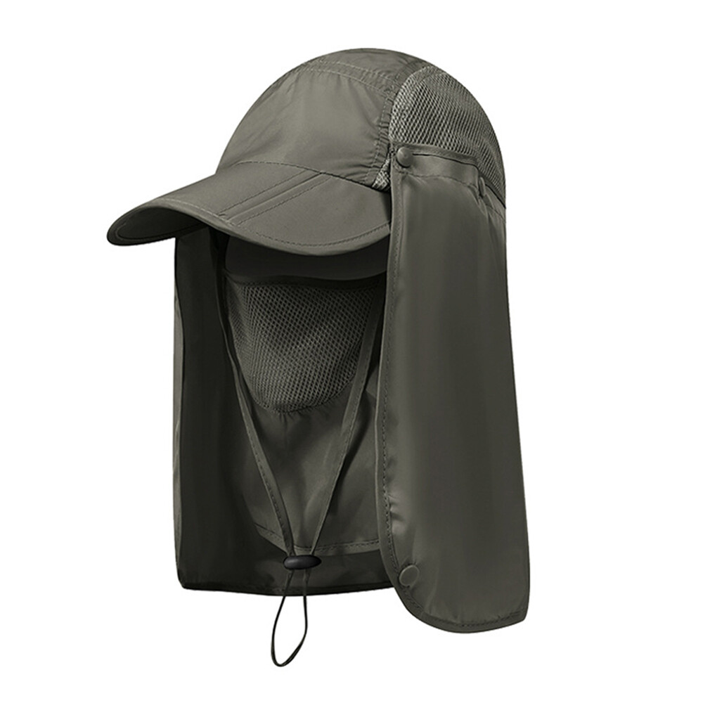 Sun Hat With Neck Flap Face Cover Fishing Hiking Safari Men Women Baseball Cap