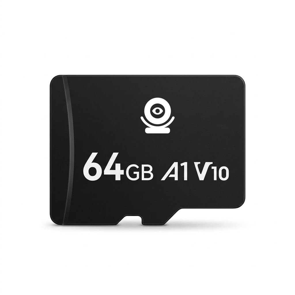 64GB TF Memory Card Class 10 FAT32 High Speed Reading/Writing for Security Ca...