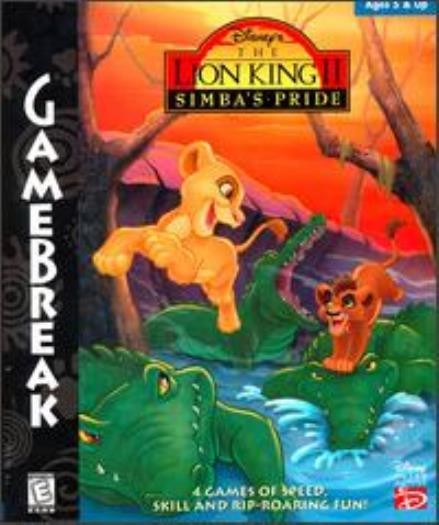 Disney's The Lion King 2 II Simba's Pride: GameBreak PC CD kids animated game!