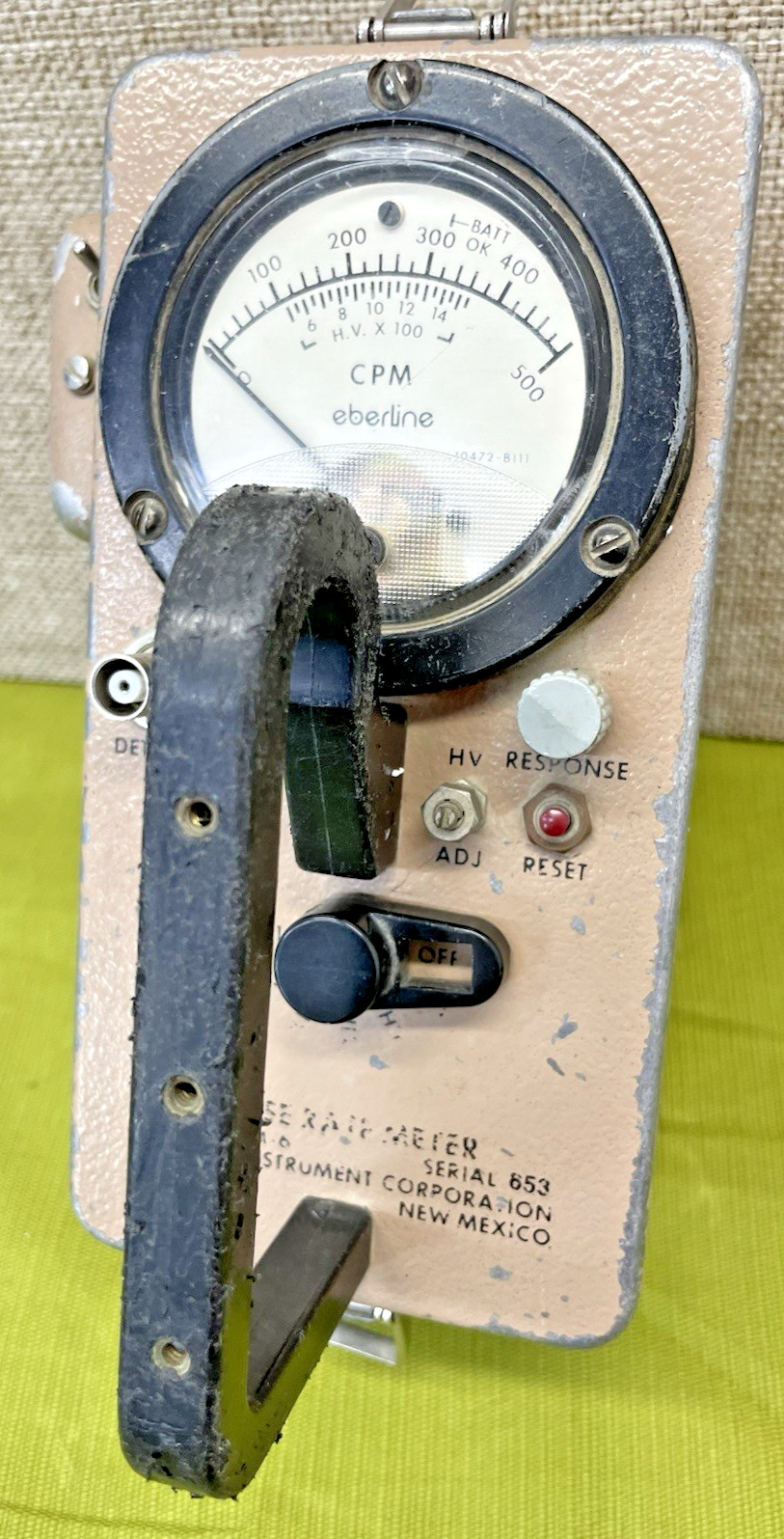 Eberline PRM-6 Pulse Rate Meter – Tested & Working – Radiation Survey Instrument
