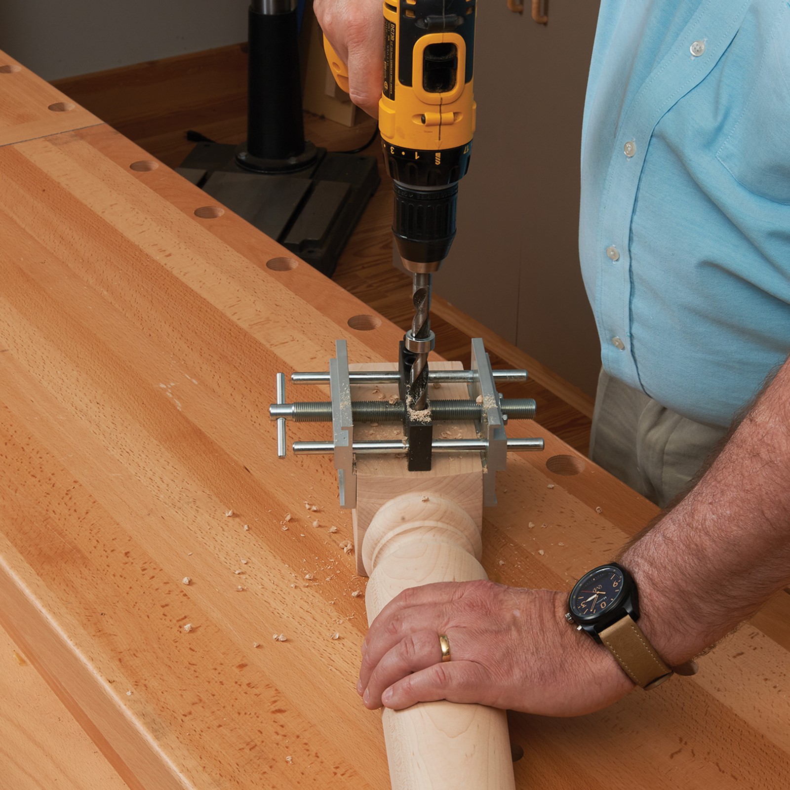 WOODRIVER Wide Capacity Deluxe Doweling Jig