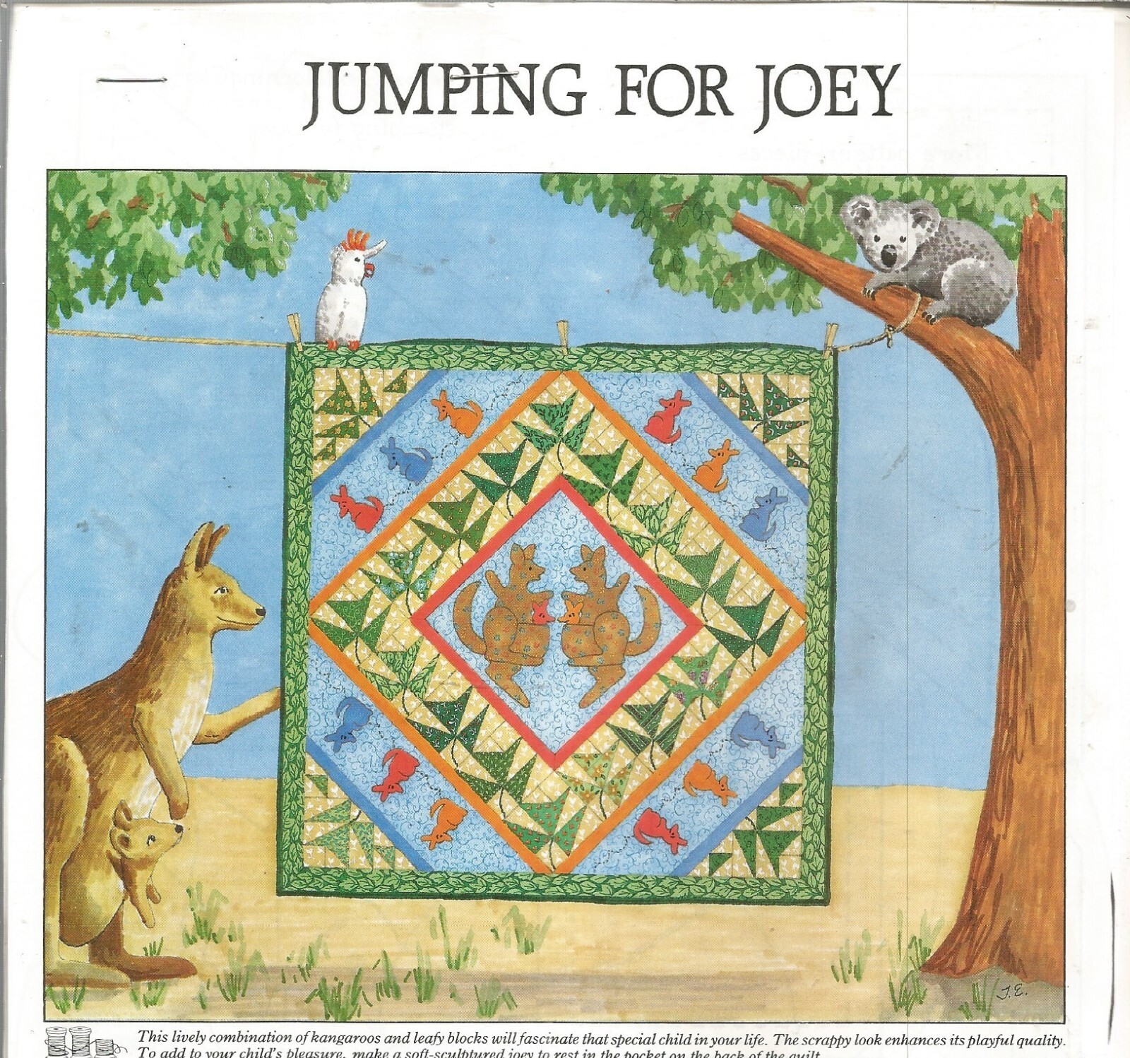 C0379 JUMPING FOR JOEY  QUILT PATTERN/INSTRUCTIONS
