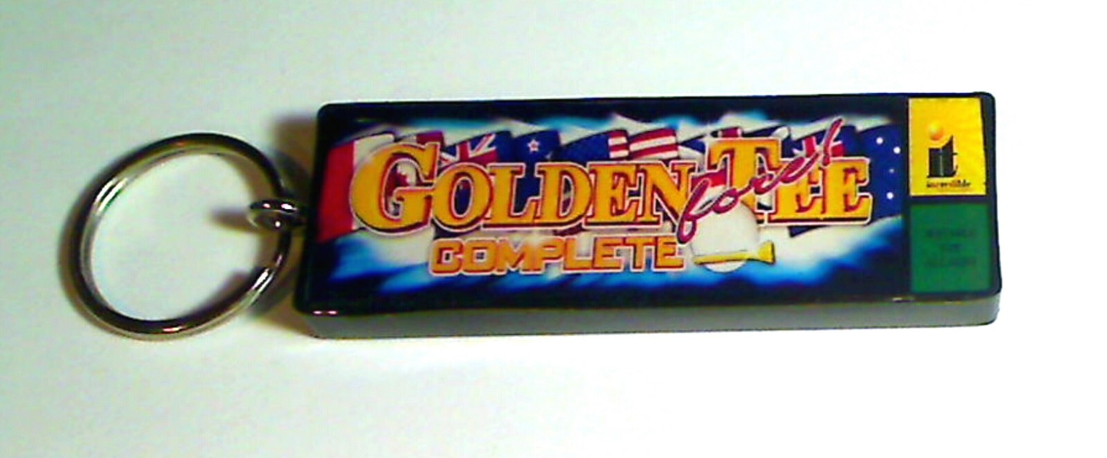 Golden Tee Fore Complete Arcade Marquee Coin Door Keychain