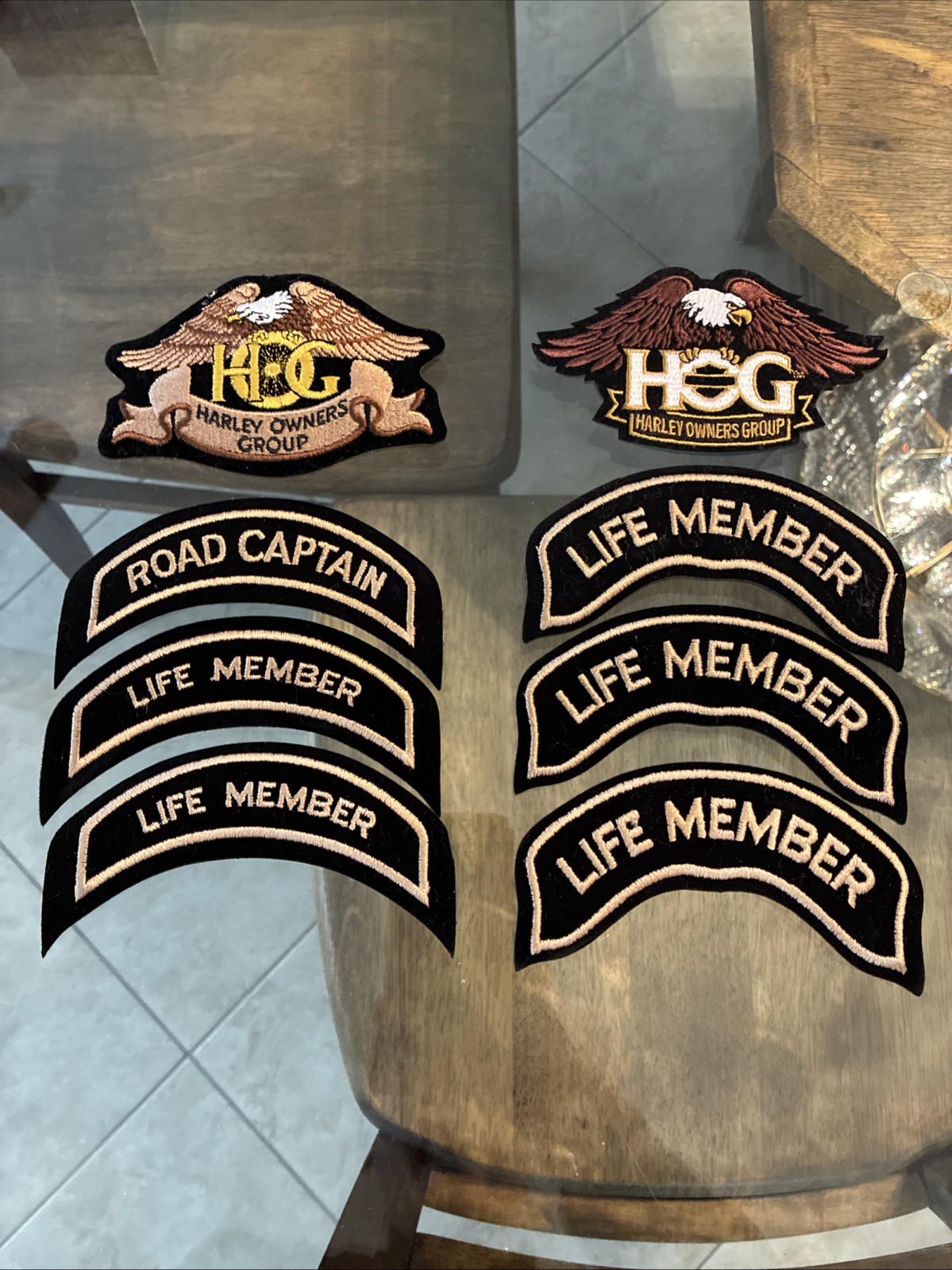 Vintage Assorted Harley Davidson Patches