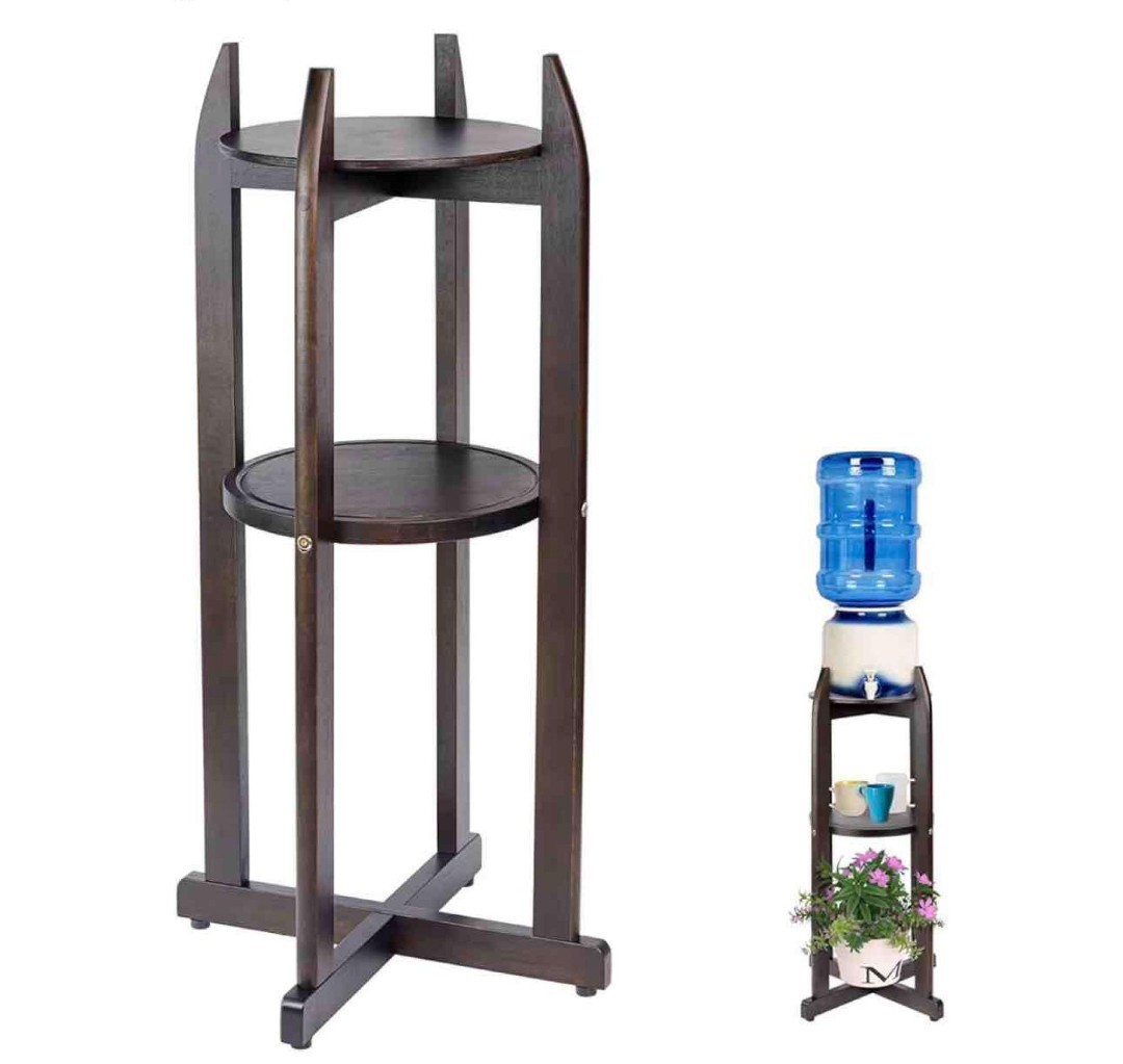 Natural Solid Wood Water Dispenser Floor Stand (32.8" Height-11.2" Wide) Drink