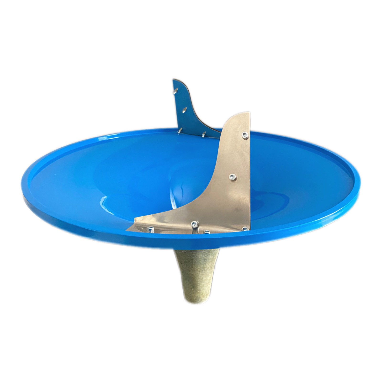 Spiral D57 Wishing Well, Coin Funnel, Coin Collector, Donation Funnel, Blue