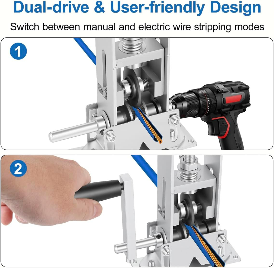 Wire Stripper Machine Manual, Scrapping Copper Cable Stripping Machine, Drill Po