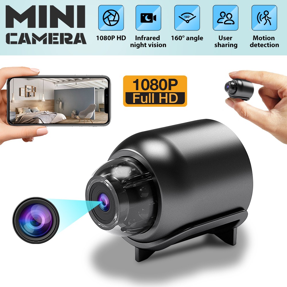 1080P Mini Camara Oculta Espia De Seguridad WiFi Inalambrica Con Audio y Video