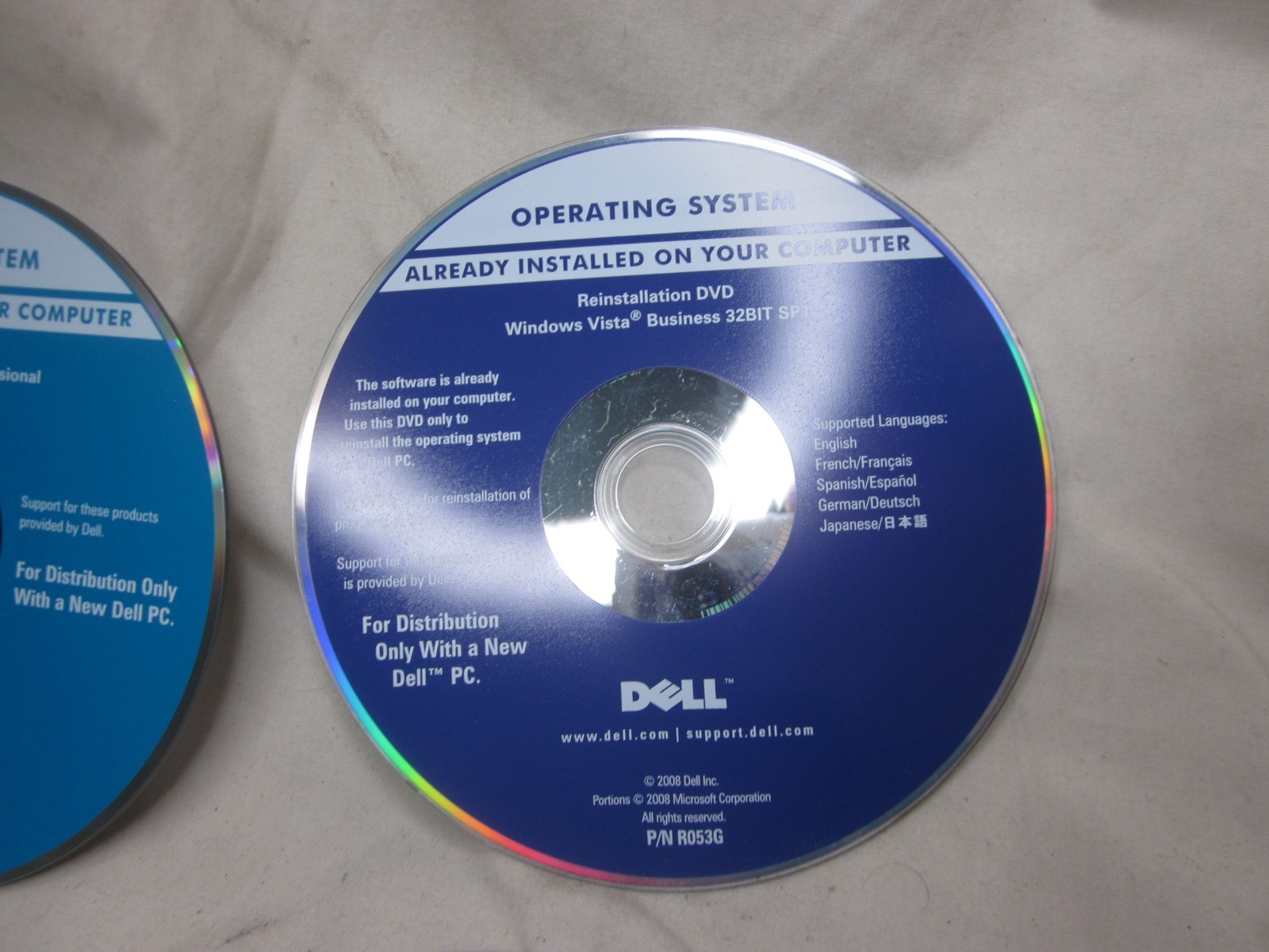 vintage Compact Disc DELL Operating Software CD DVD Vista XP Microsoft lot