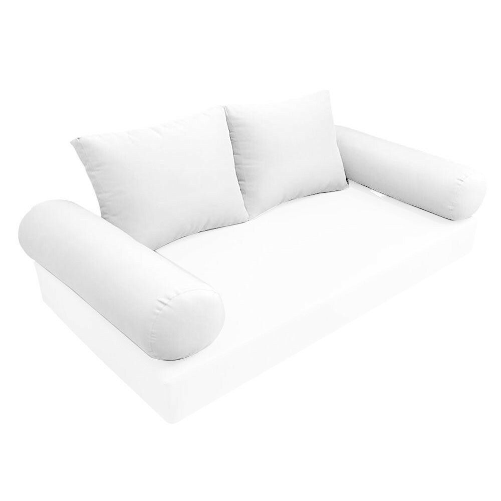 |SLIPCOVER ONLY| S1 Outdoor Bolster Backrest Pillow Covers Knife Edge Twin AD106