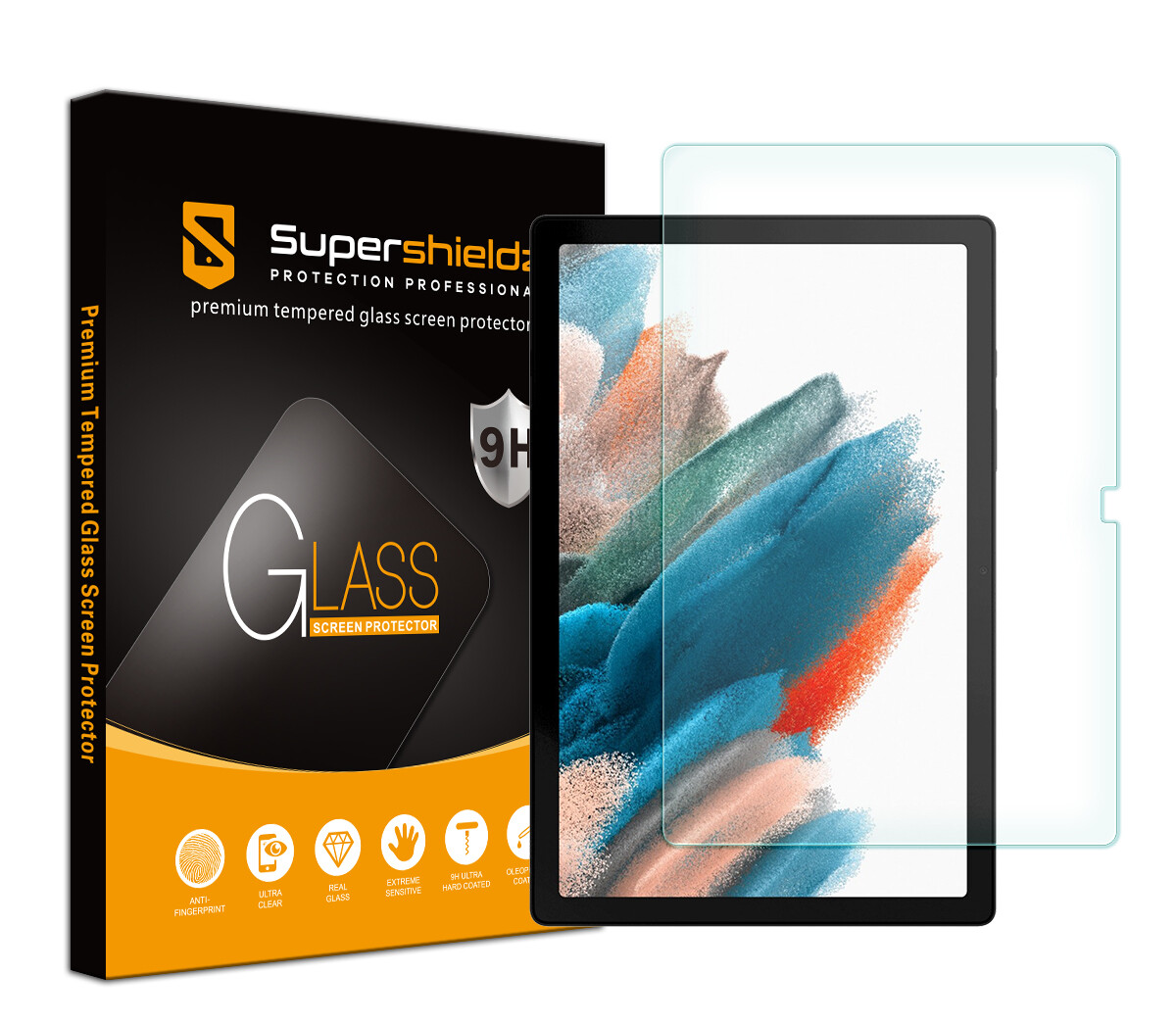 Supershieldz Tempered Glass Screen Protector for Samsung Galaxy Tab A8 10.5 inch