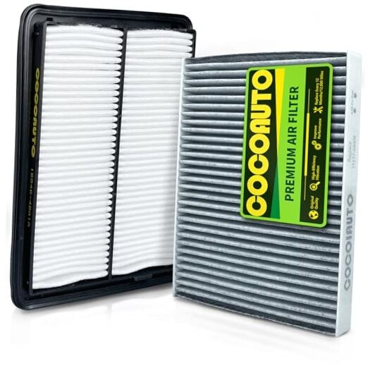 Engine Cabin Air Filter Kit for Rogue 2.5L(2014-2020), Rogue 2.0L Hybrid(2017