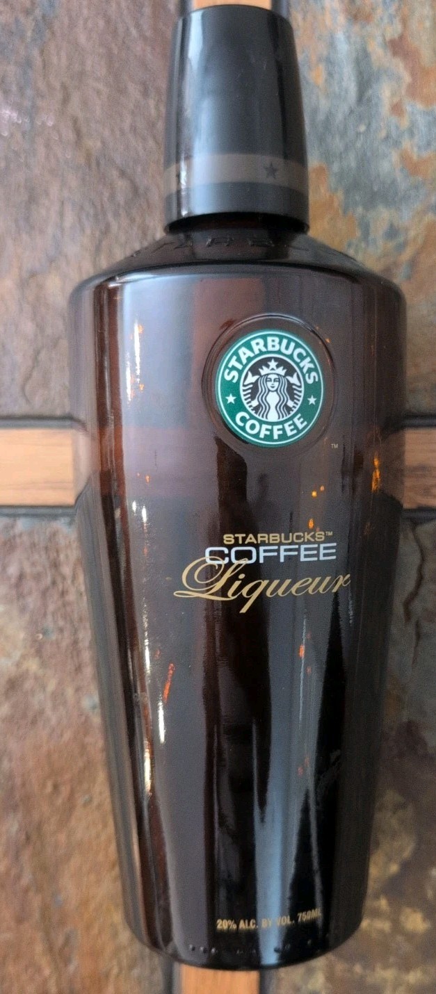 STARBUCKS COFFEE LIQUEUR 750ml  BOTTLE  9.5" Tall EMPTY Liquor