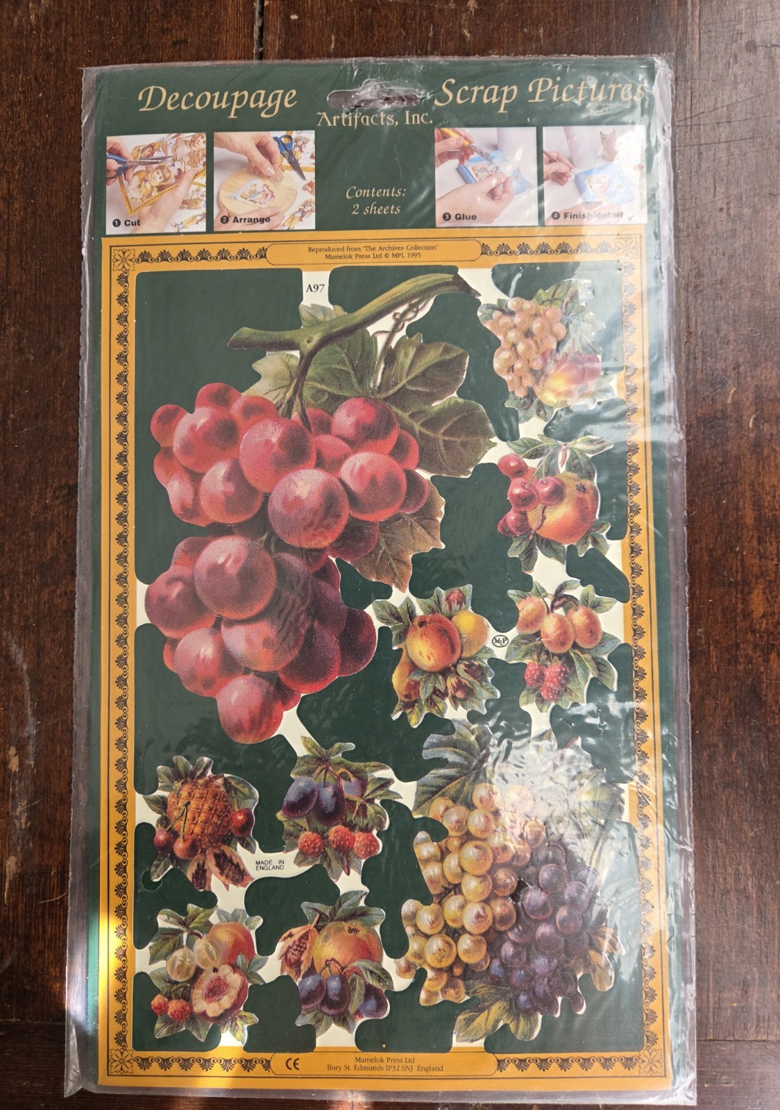 3 Victorian Decoupage Cut Outs By Artifacts New In Pkgs