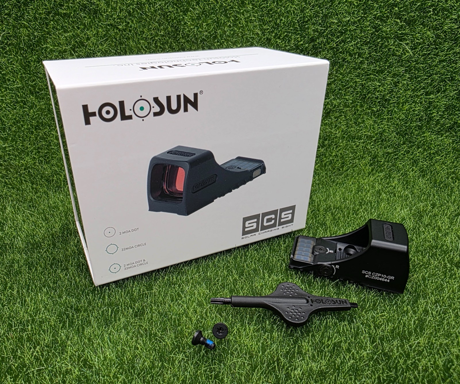 Holosun SCS MRS 32MOA Green Circle 2MOA Dot Reflex Sight for CZ P10 - SCS-P10-GR