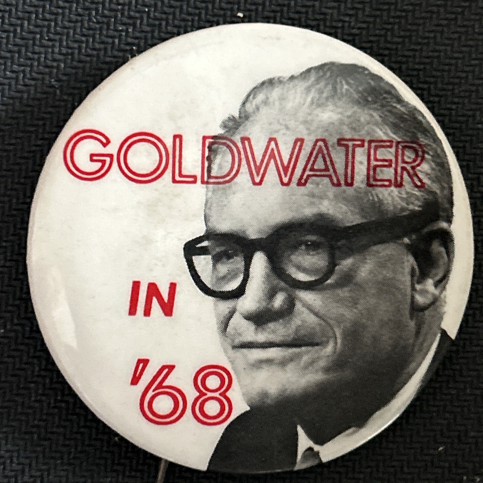 GOLDWATER in ‘68   2 1/4” pinback button pin