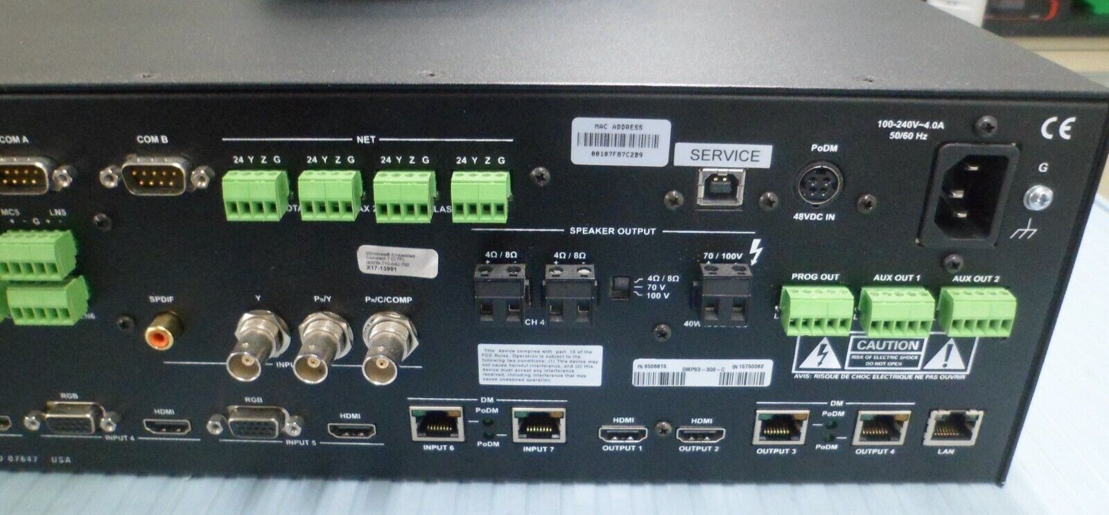 Crestron DMPS3-300-C Digital Media Presentation System