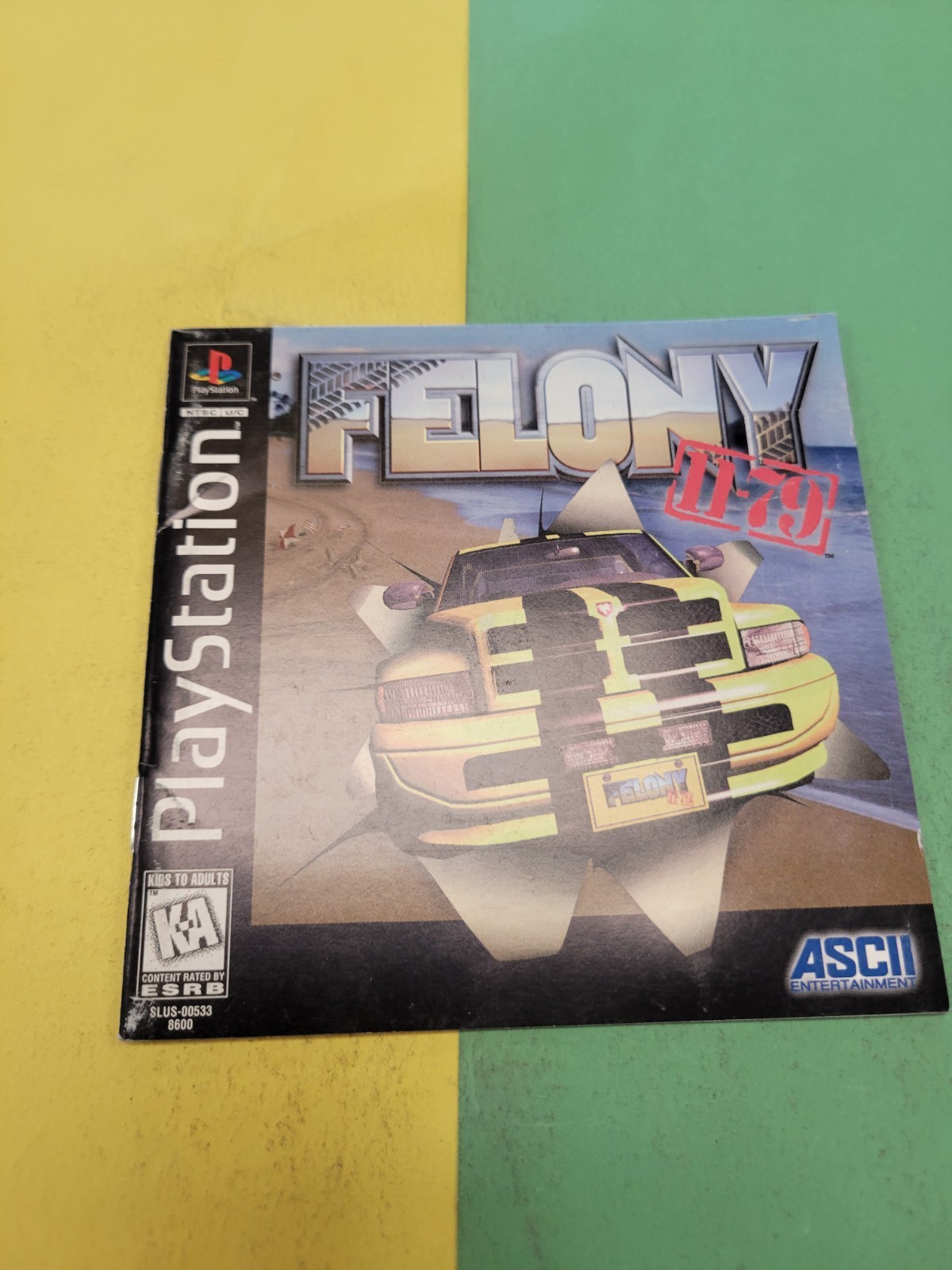 Felony 11-79 (Sony PlayStation 1 1997) Manual Only