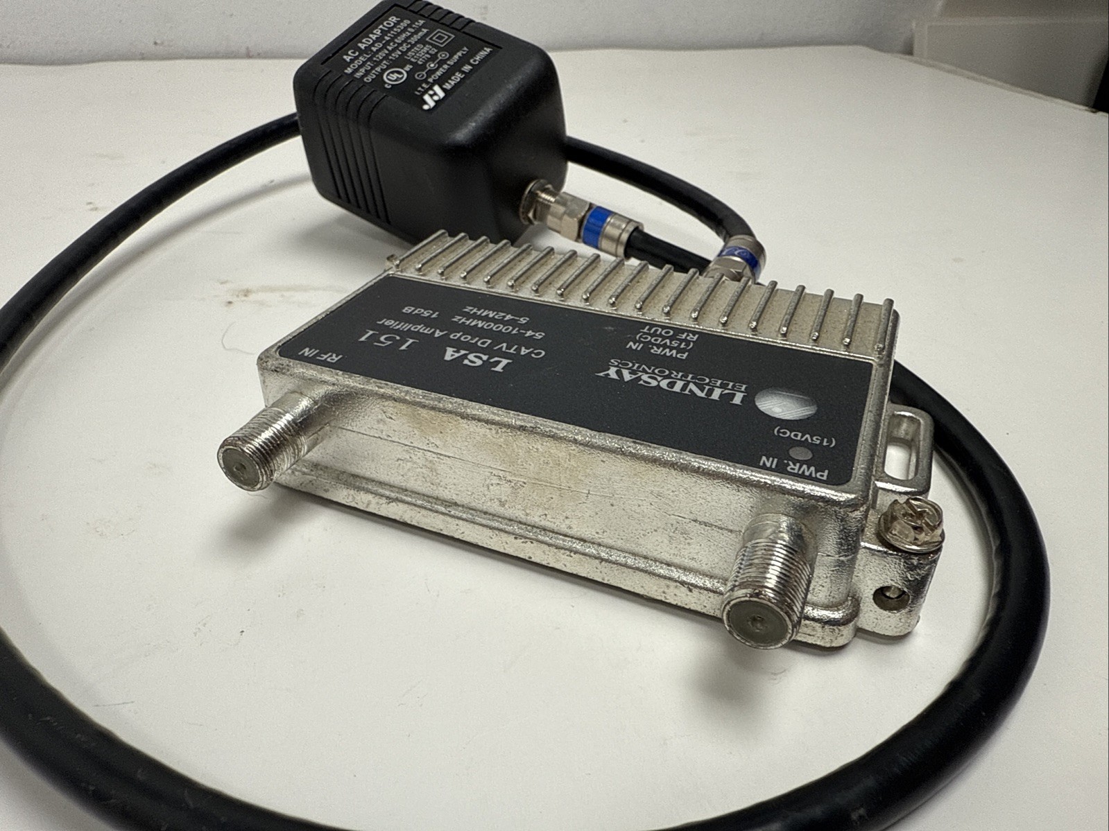 Lindsay Broadband LSA151 Drop Amplifier 1-Port 15db Reverse Gain Passive Forward