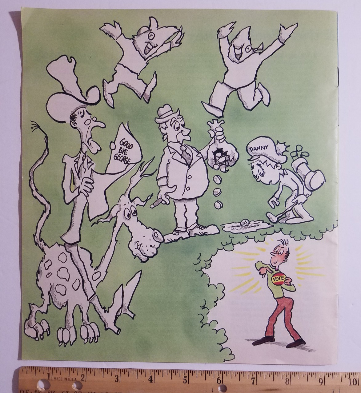 The Outrageous Adventures of George & Dan, Bush Quayle Dr Seuss Like Booklet
