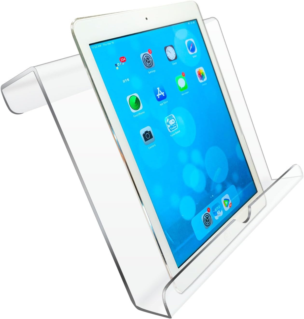 Treadmill Tablet Holder Exercise Bike Reading Stand Acrylic Book Clear Magazines