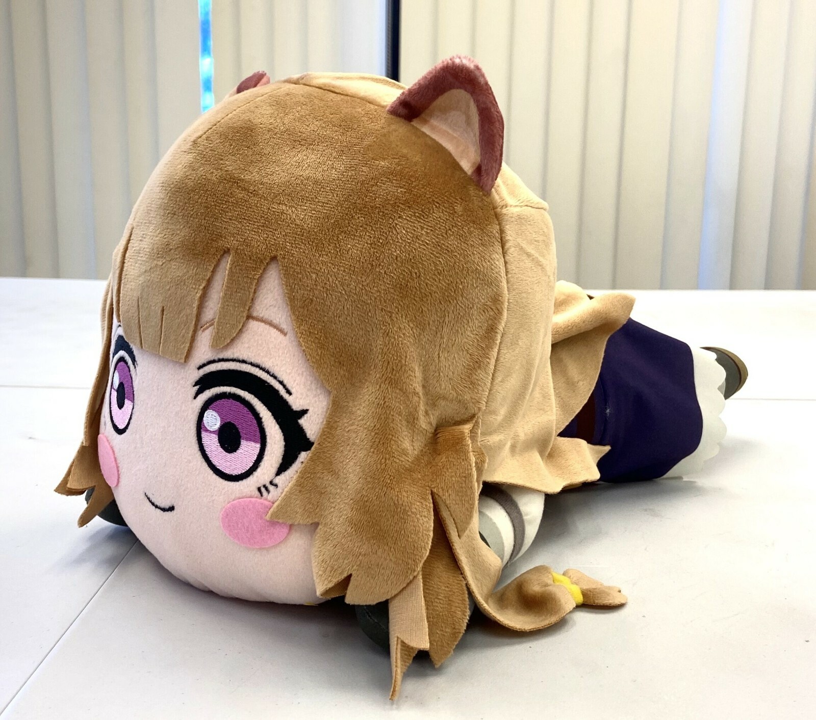Sega Rising of the Shield Hero Anime Nesoberi Jumbo Plush Doll Raphtalia SG8623