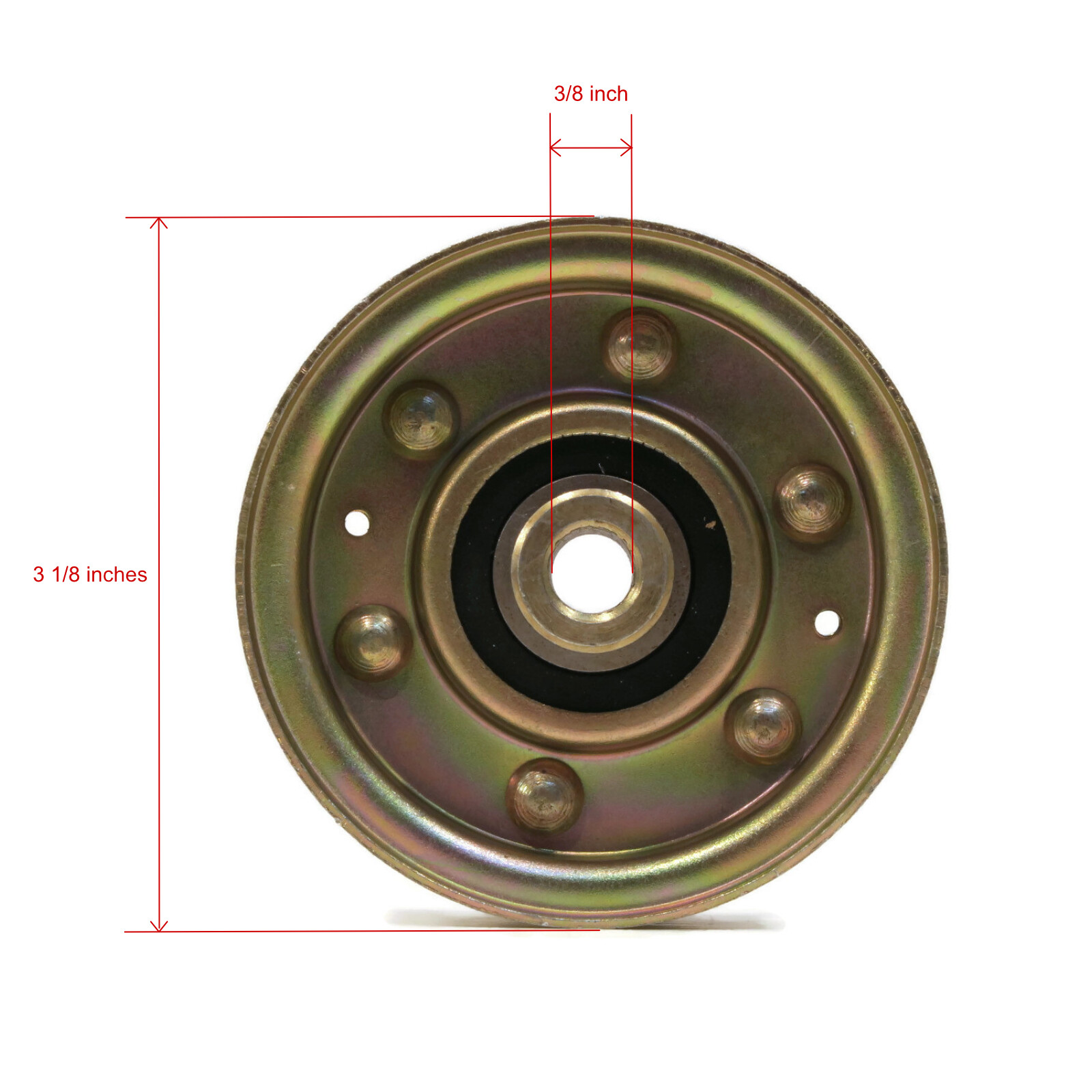 (Pack of 2) Flat Idler Pulleys for Ariens 07348900 & Bobcat 38010-2A, 380102A