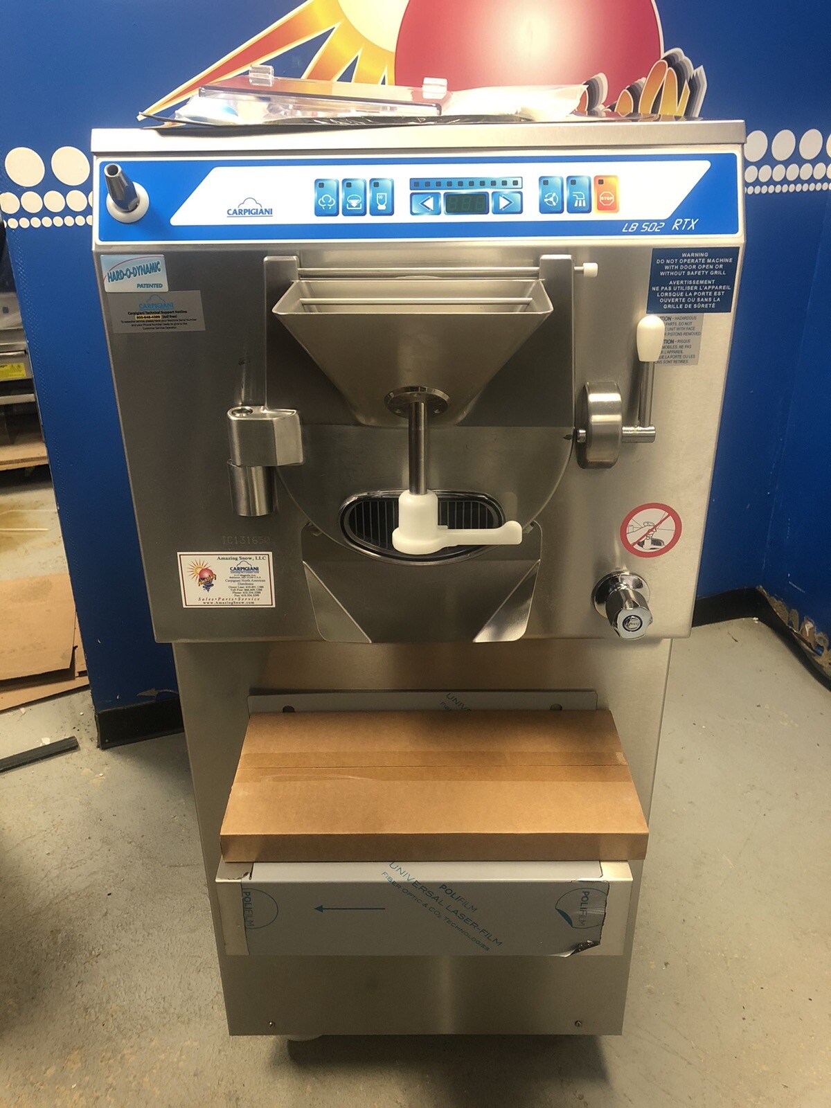 NEW Carpigiani LB502 RTX Batch freezer Gelato Ice Cream  3 Phase Water Cooled