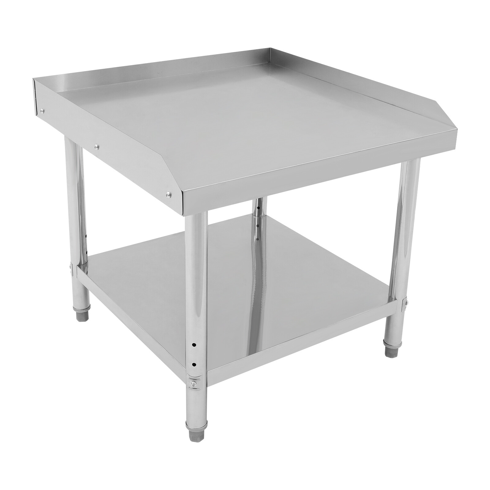 Adjustable Work Table, 30x30x26in Stainless Steel Prep Table for Kitchen,