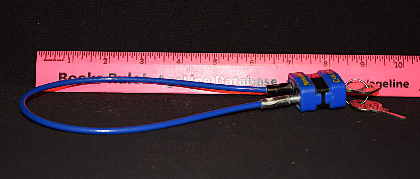 Mossberg Cable Lock ~ Gun Firearm ~ Blue + 2 Keys