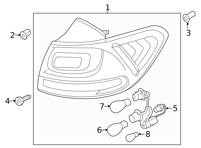 Genuine Kia Socket & Wire 92480-C6000