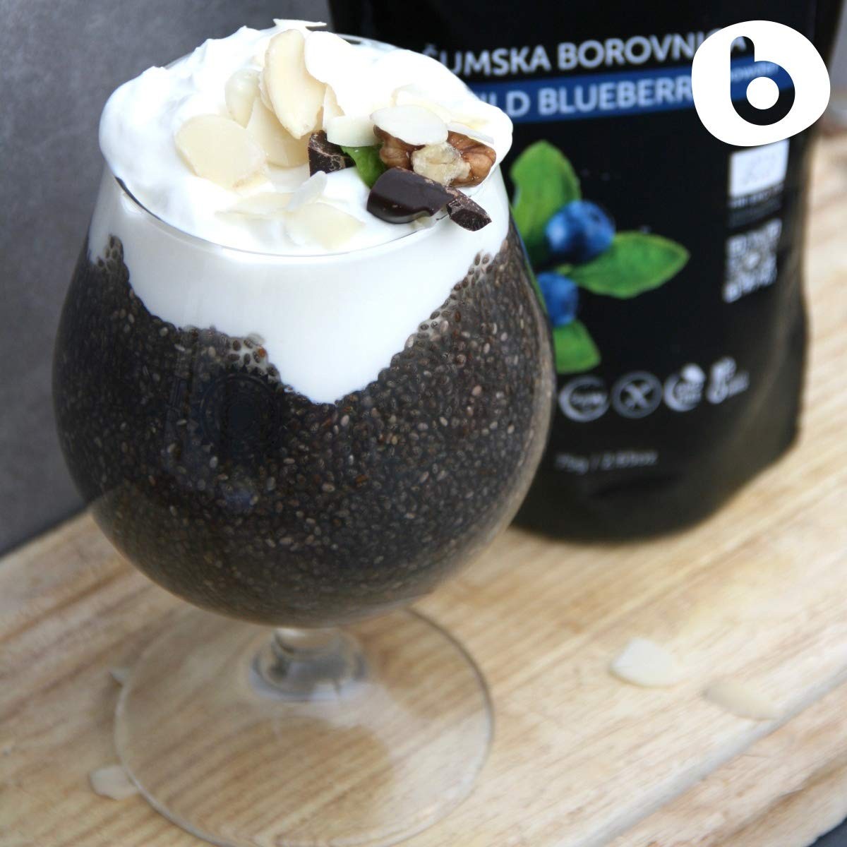 Organic Wild Blueberry Powder, Bilberry Powder - from Freeze Dried Blueberrie...