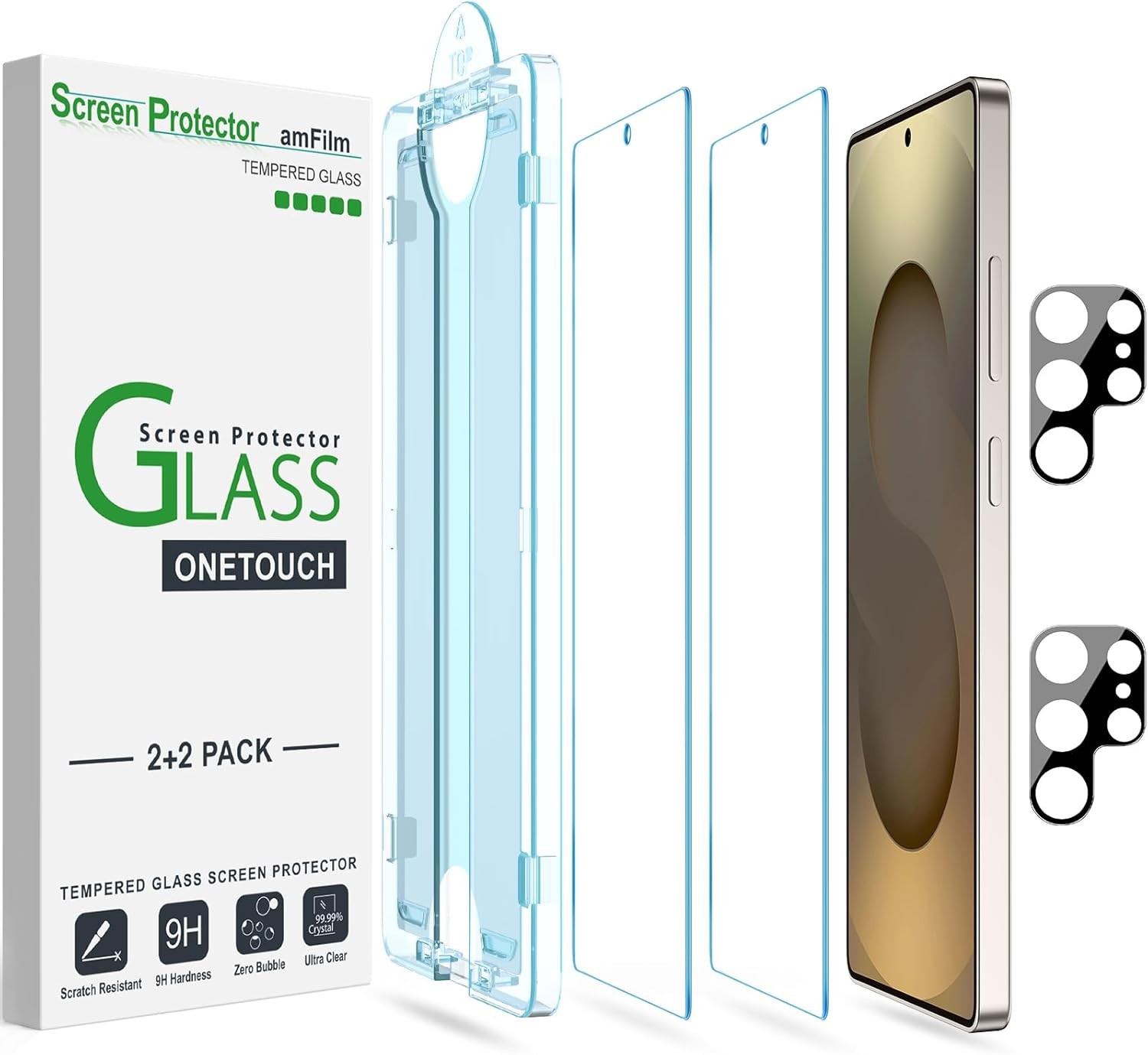 amFilm Auto-Alignment OneTouch for Samsung Galaxy S25 Ultra S25U-6.9"