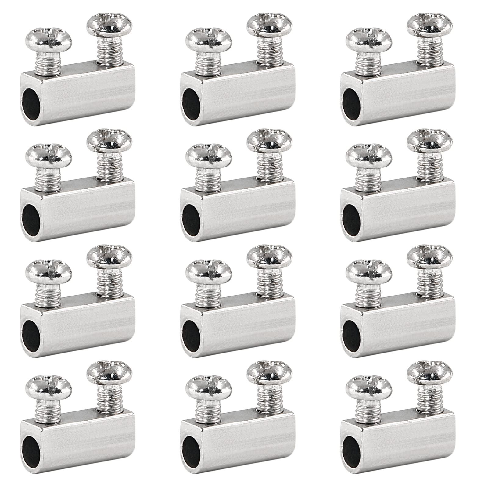 Biaungdo 12 Pcs Stainless Steel Wire Rope Cable Clamp, Adjustable New Upgrade...