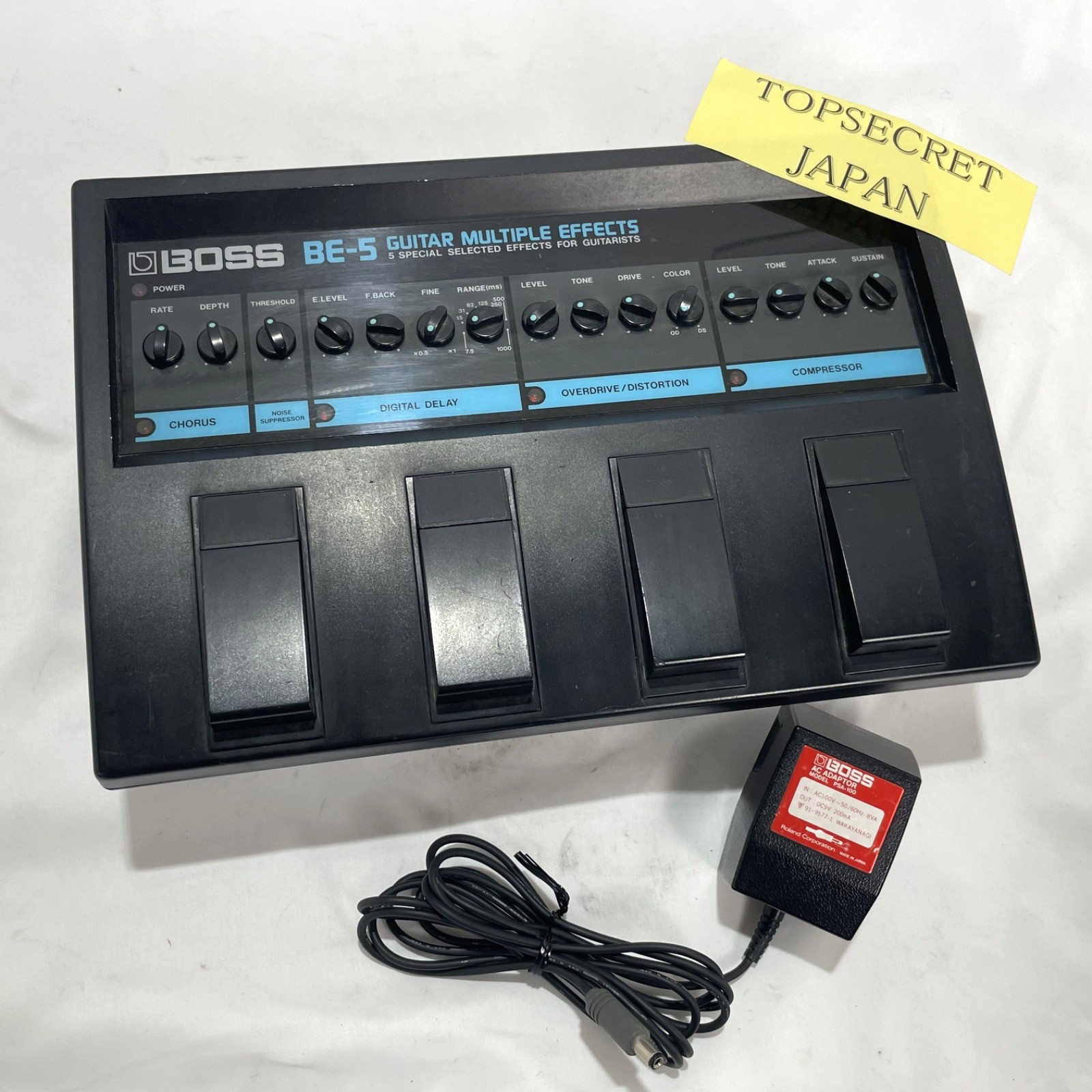 BOSS BE-5 Multi Effects Pedal Guitar AC100V Power From JAPAN