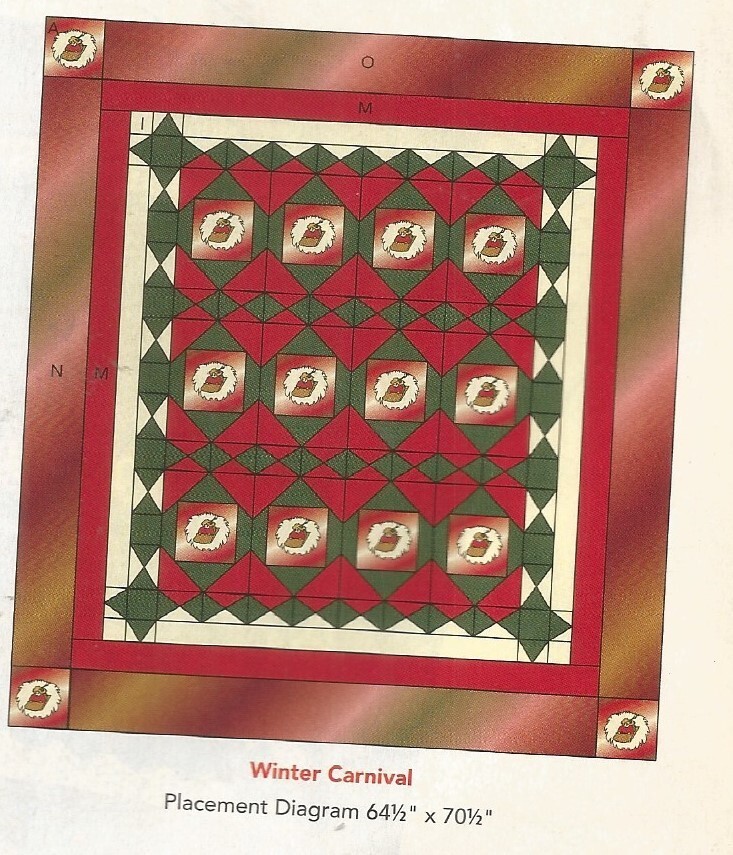 C0465 WINTER CARNIVAL QUILT PATTERN/INSTRUCTIONS