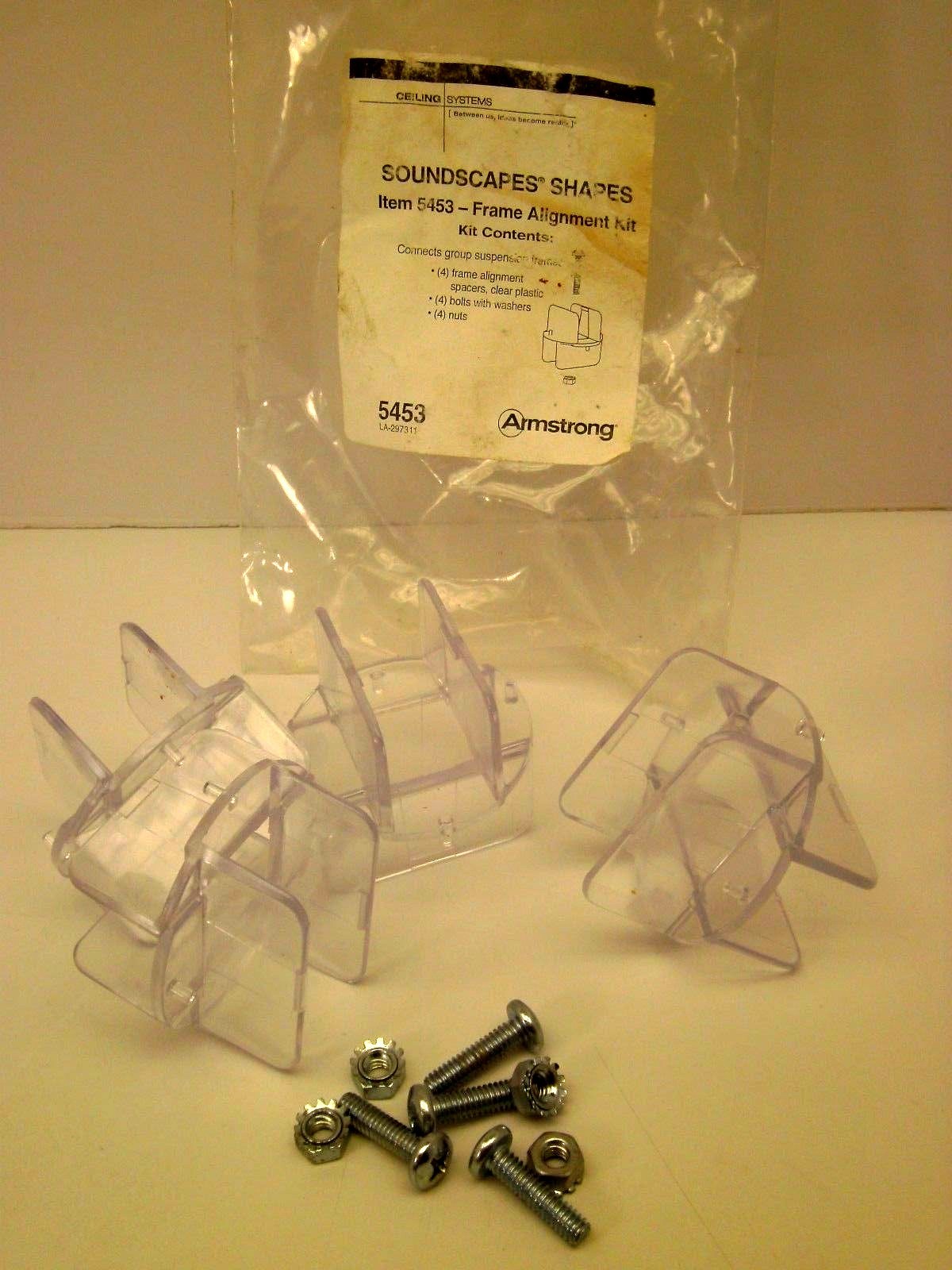 NEW ARMSTRONG SOUNDSCAPES SHAPES FRAME ALIGNMENT KIT #5453 4PC. SET WC