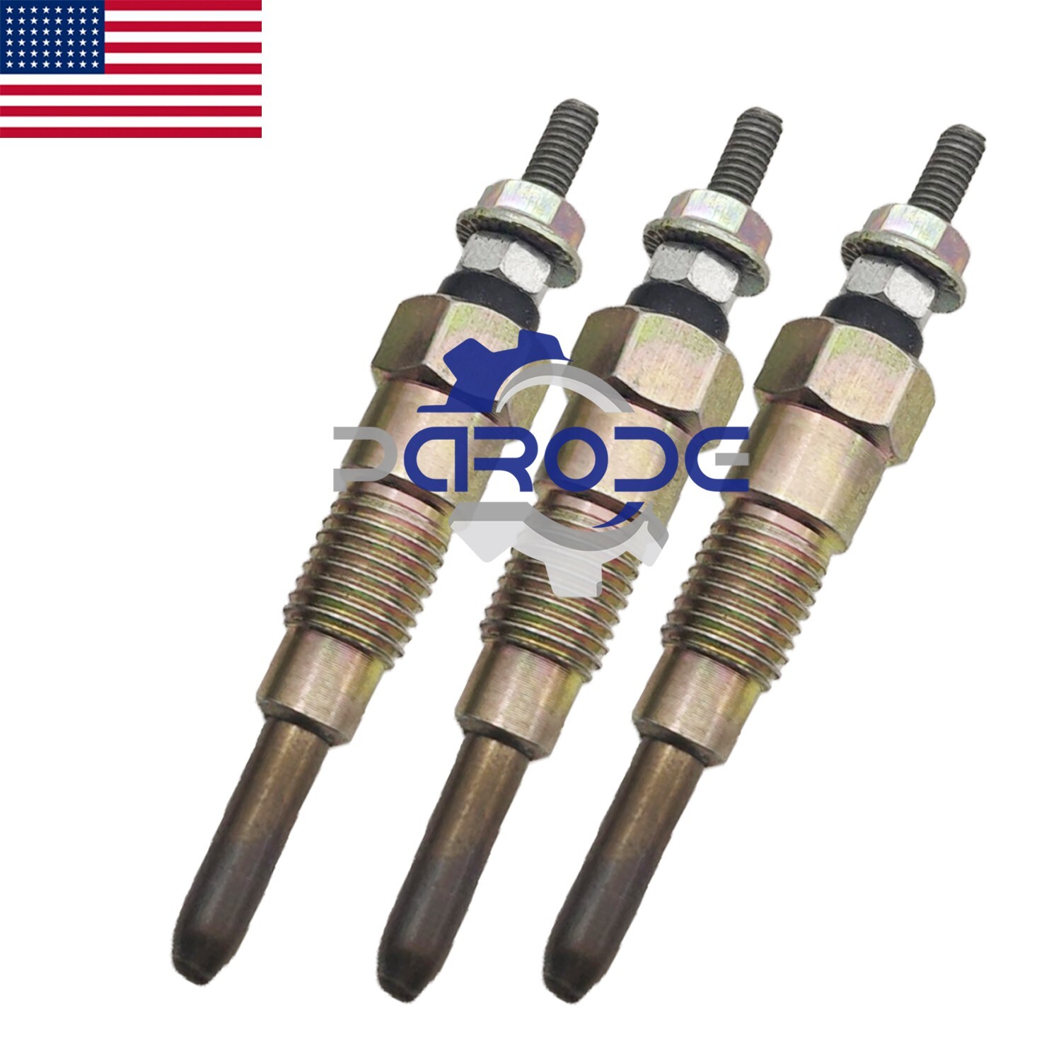 3pcs Glow Plug for Yanmar 3TNA72 3TN75 3TNA75 3TNT5U 3TN66 3TNE68 3TNA68