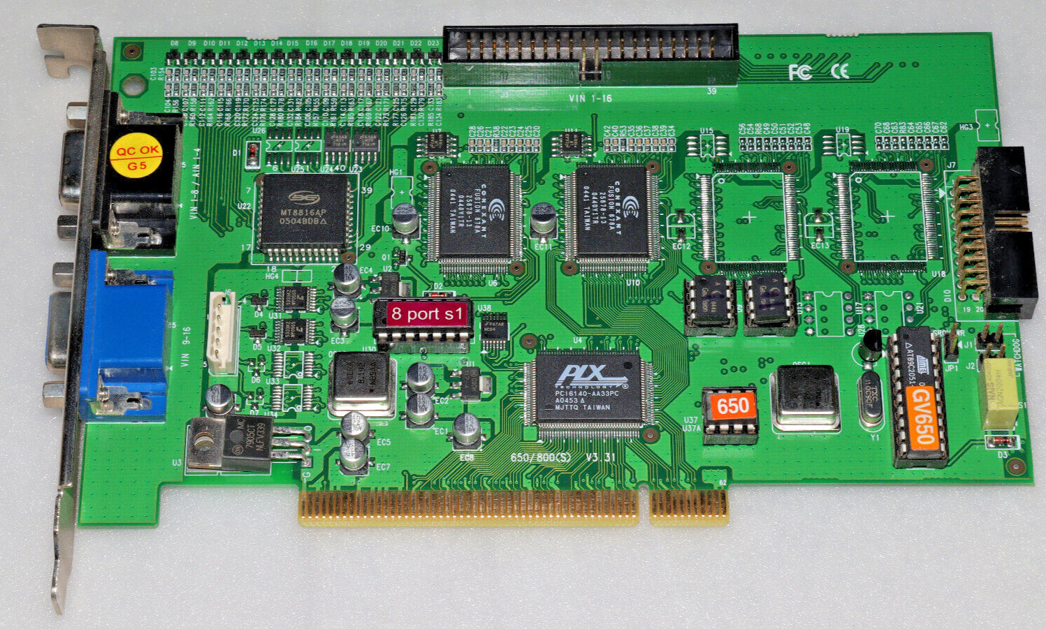 GEOVISION GV-650 8-PORT V3 PCI DVR Video Capture Card w/Audio