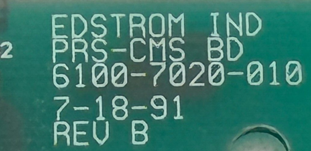 NEW Edstrom Ind. 6100-7020-010 REV. B Circuit Board