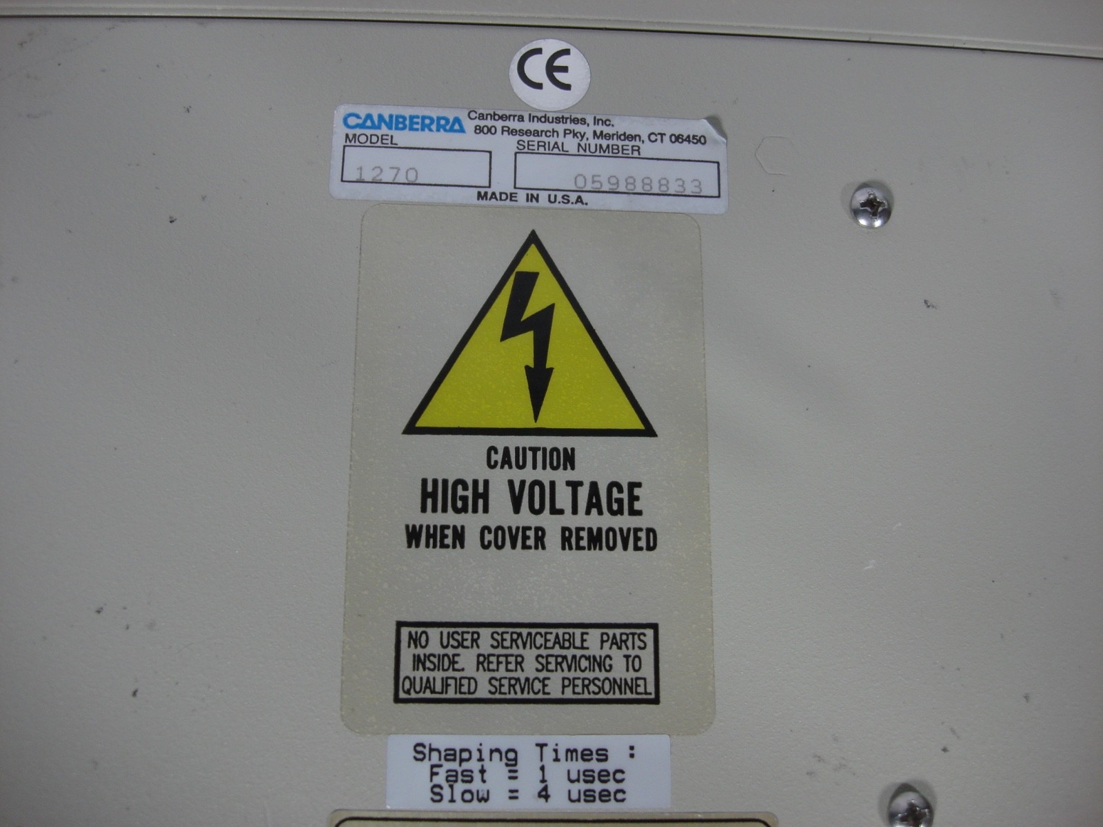 Canberra InSpector DeskTop Model 1270 Multi Channel Analyzer