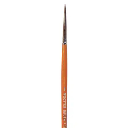 Wooster F1627-1 #1 Artist Soft, Red Sable Bristle, Paint Brush, Wood Handle