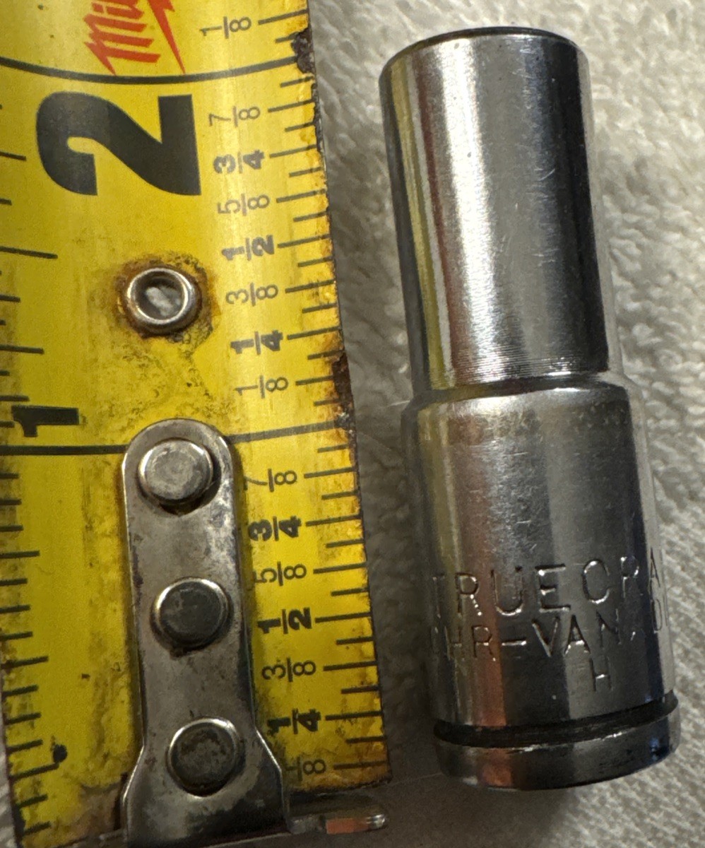 3/8” 32612 TrueCraft  3/8" Drive SAE 3/8 inch Deep Socket 6 Point Japan vtg tool