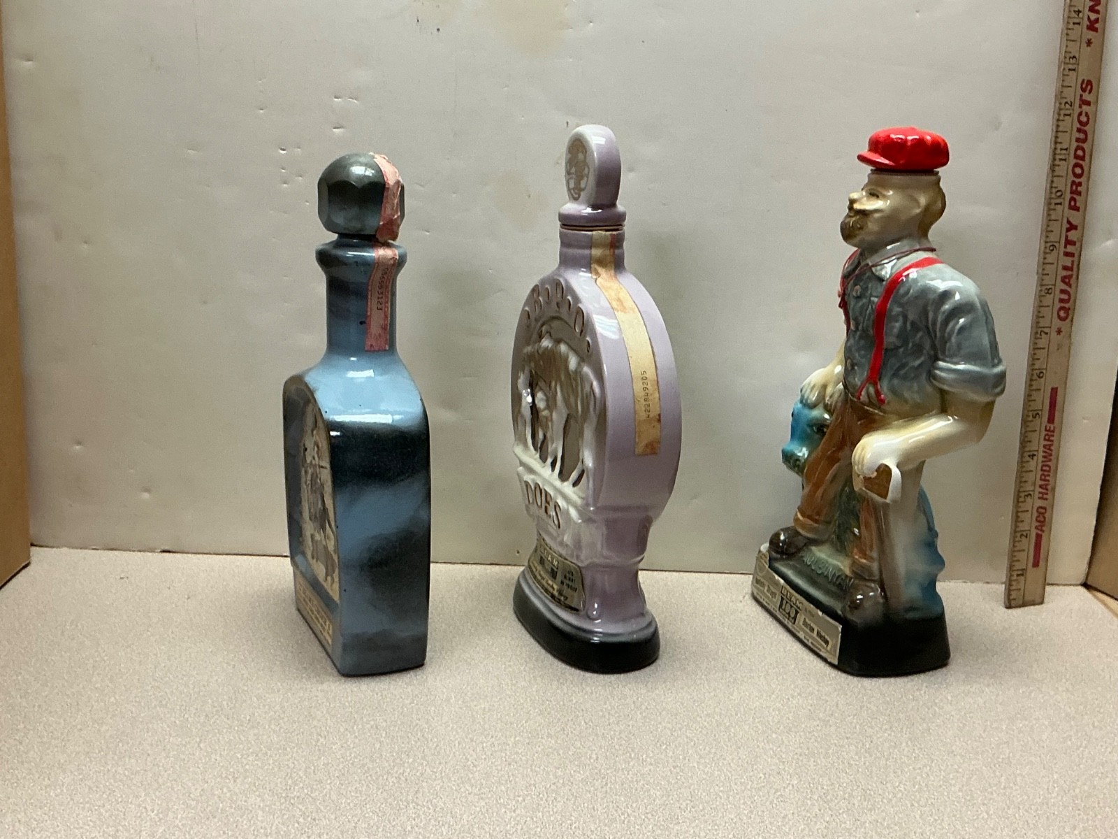 THREE - Vintage Jim Beam Decanters - Empty