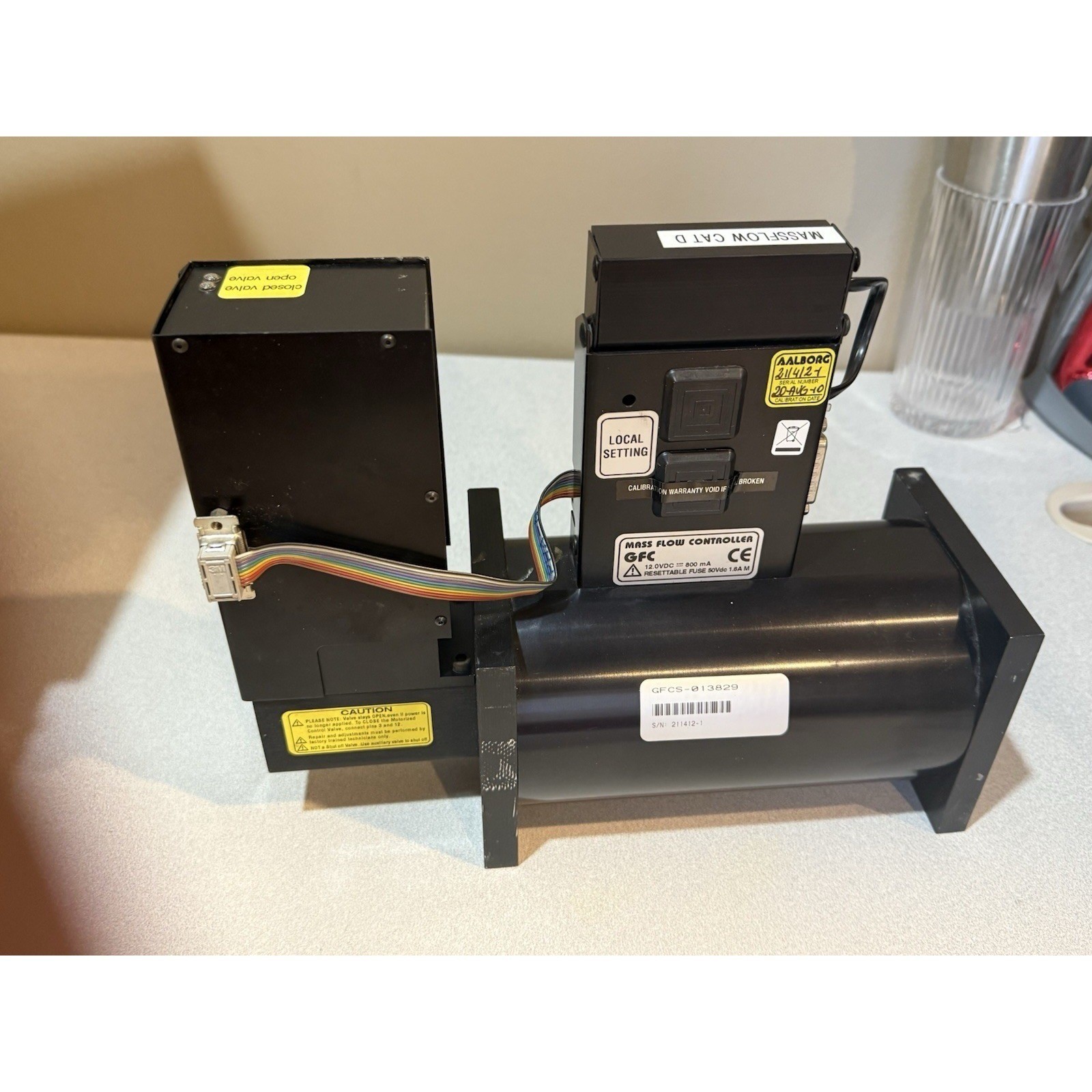 AALBORG Air Mass Flow Controller Meter Flow Range 0-20 Model GFC77 SCFM