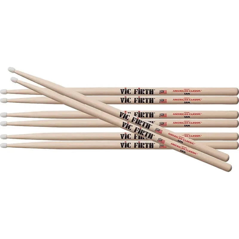 VIC FIRTH P5AN.3-5AN.1 AMERICAN CLASSIC 5AN DRUMSTICKS - VALUE PACK - BUY 3 GET