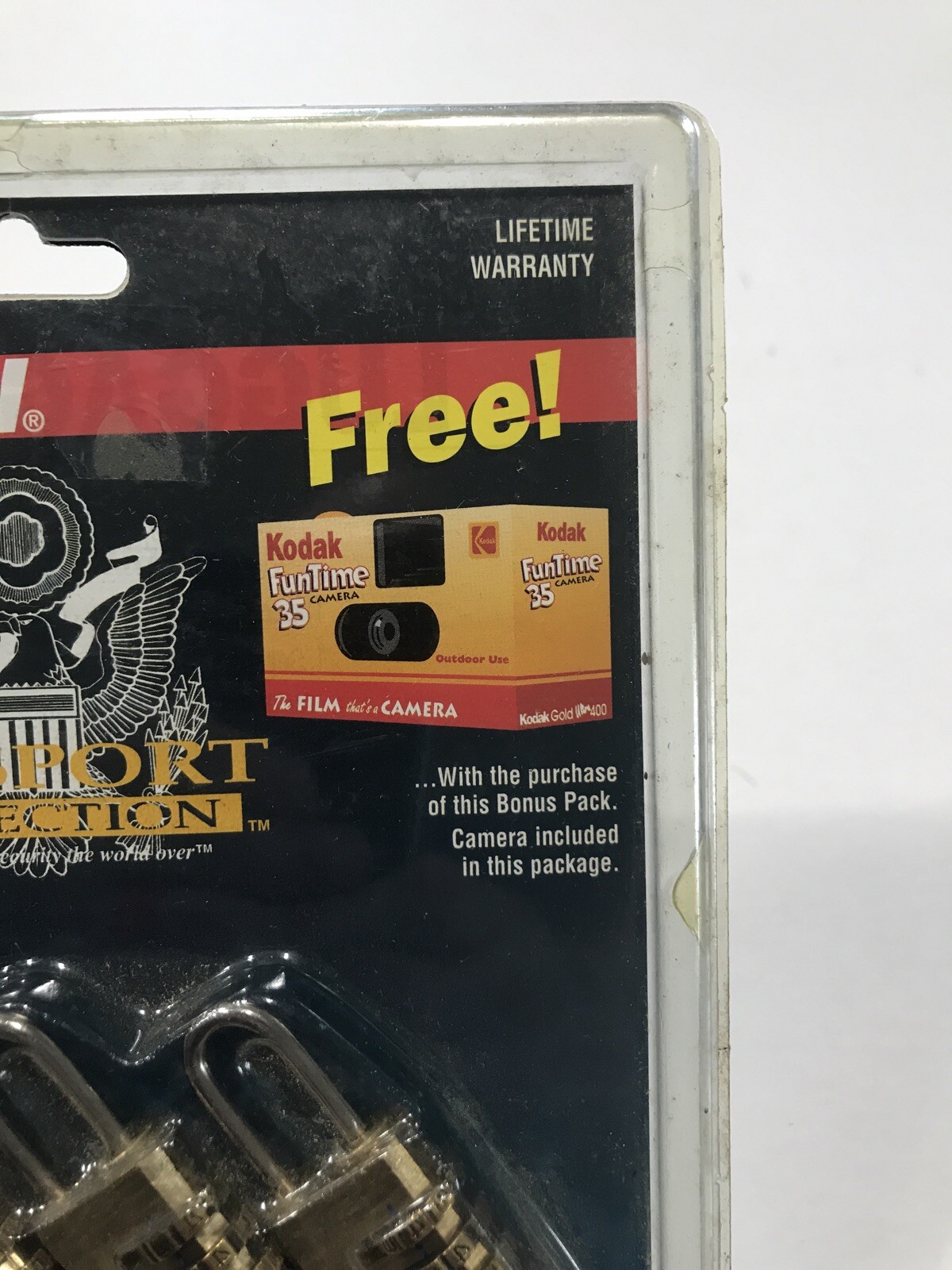 1995 Vintage Hampton Solid Brass Resettable Combo Locks (4) Kodak Film Camera