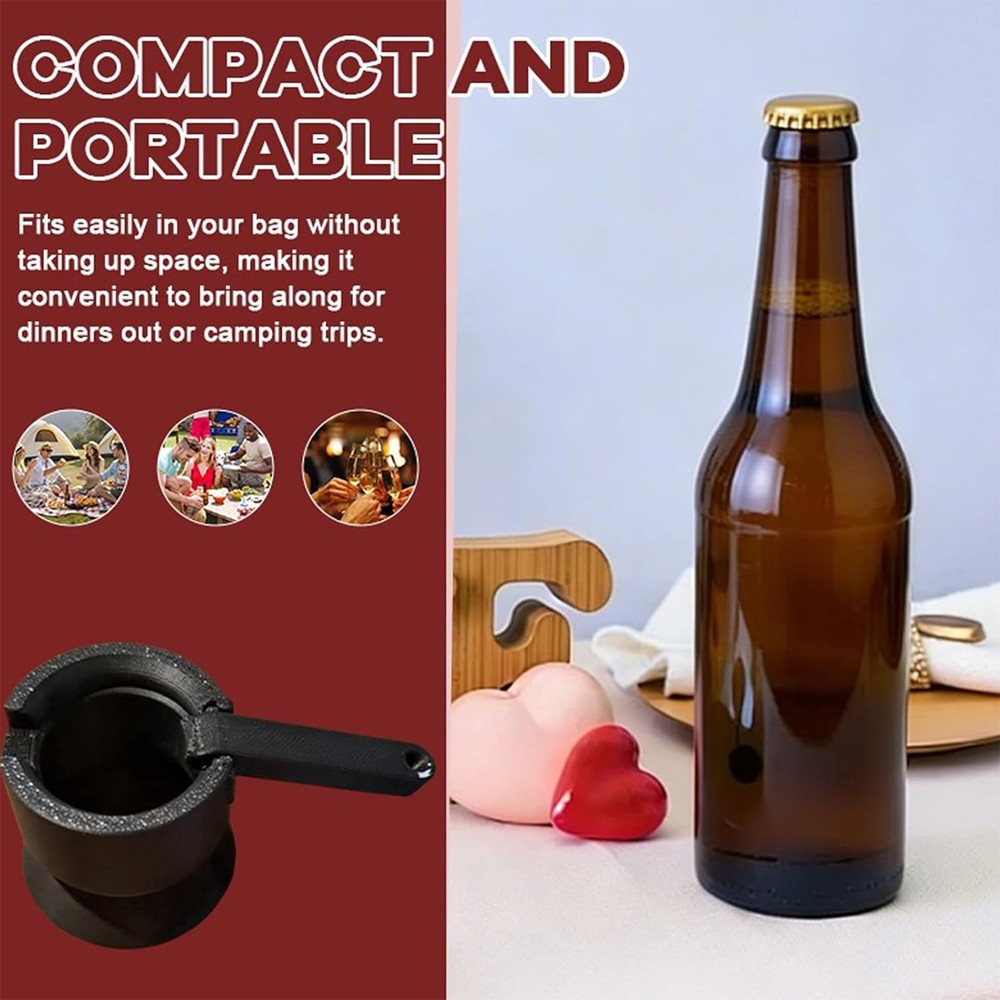 3D Printed Pop Up Bottle Opener - Fun Flipping Cap Launcher for Men Bar Tool