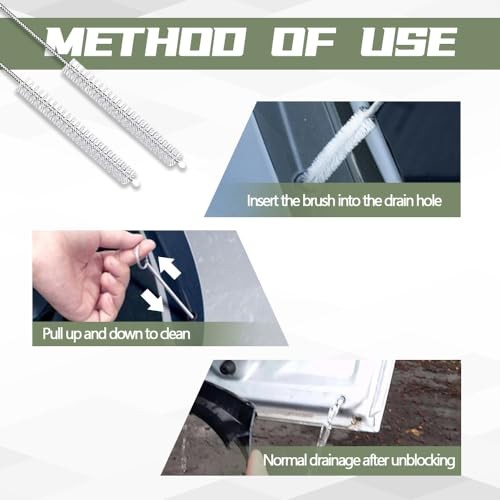 Long Wire Brush, 155CM Stainless Steel Pipe Cleaners Brush, Flexible Auto